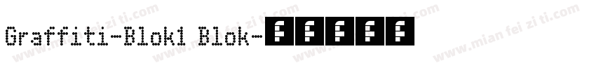 Graffiti-Blok1 Blok字体转换
